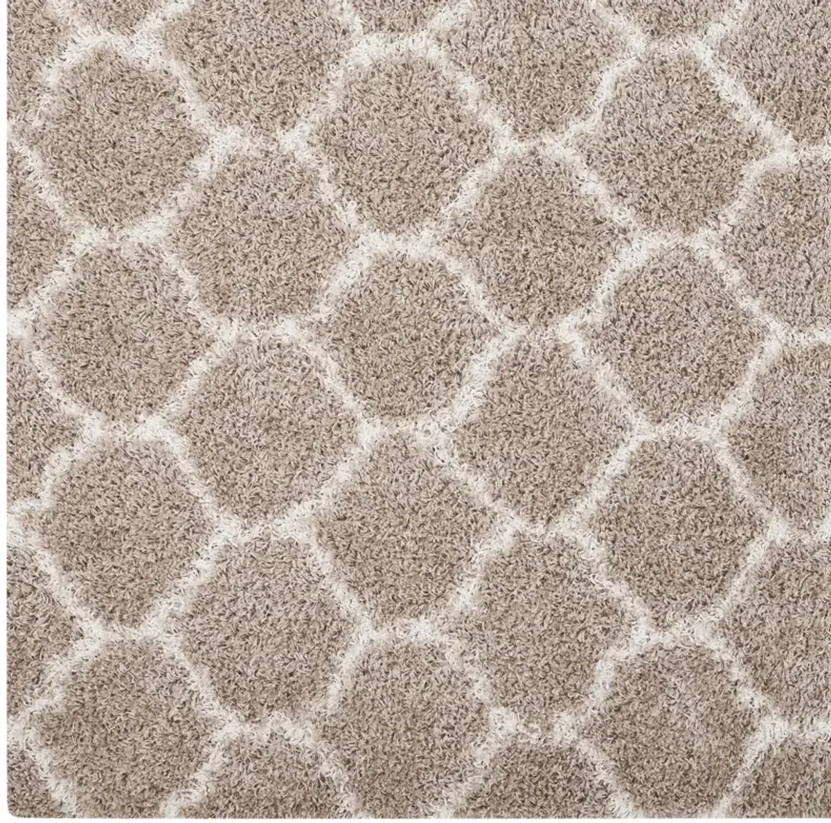 Solvea Moroccan Trellis 5x8 Shag Area Rug