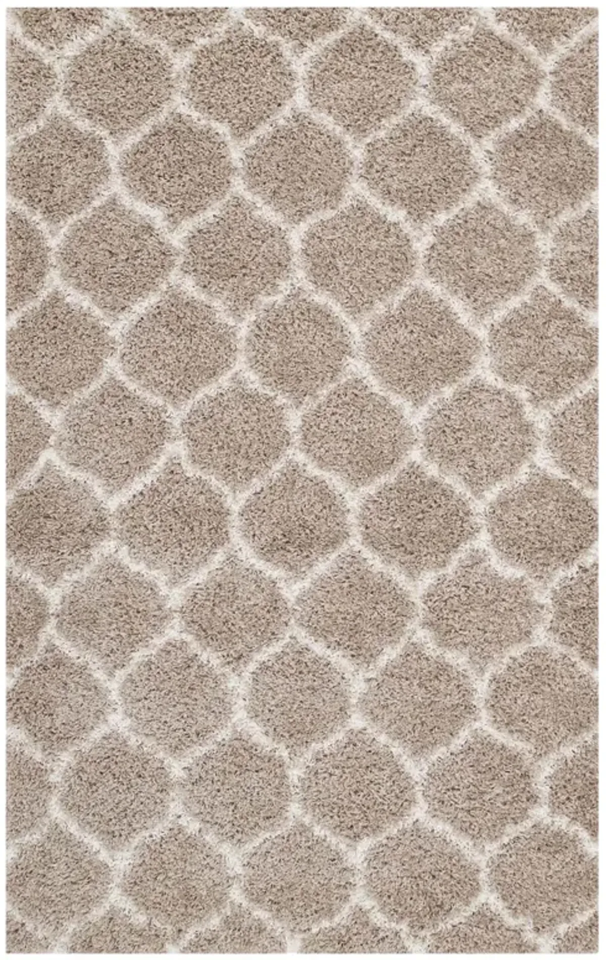 Solvea Moroccan Trellis 5x8 Shag Area Rug