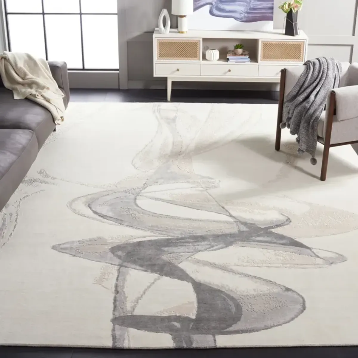 CENTENNIAL 401 GREY  8' x 10' Large Rectangle Rug