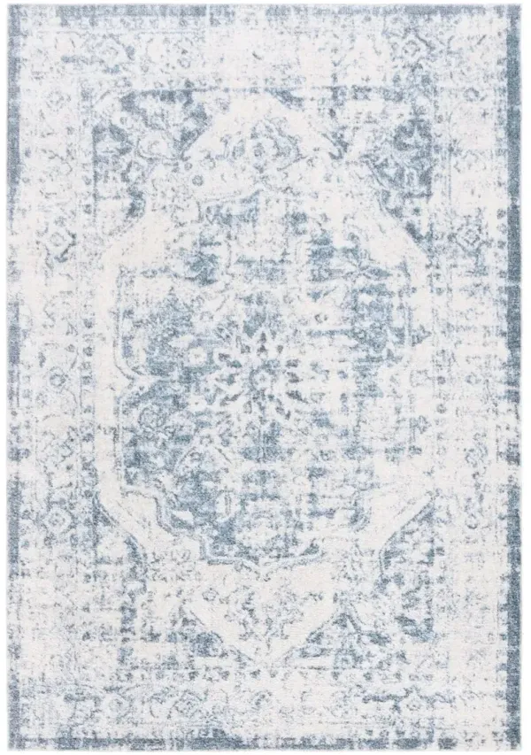 BALTIMORE 850 Blue 9' X 12' Large Rectangle Rug