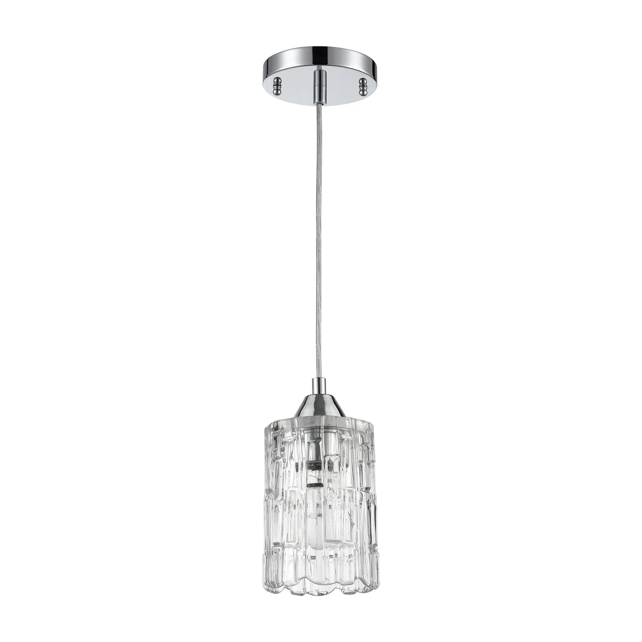 Ezra Configurable Mini Pendant - Polished Chrome