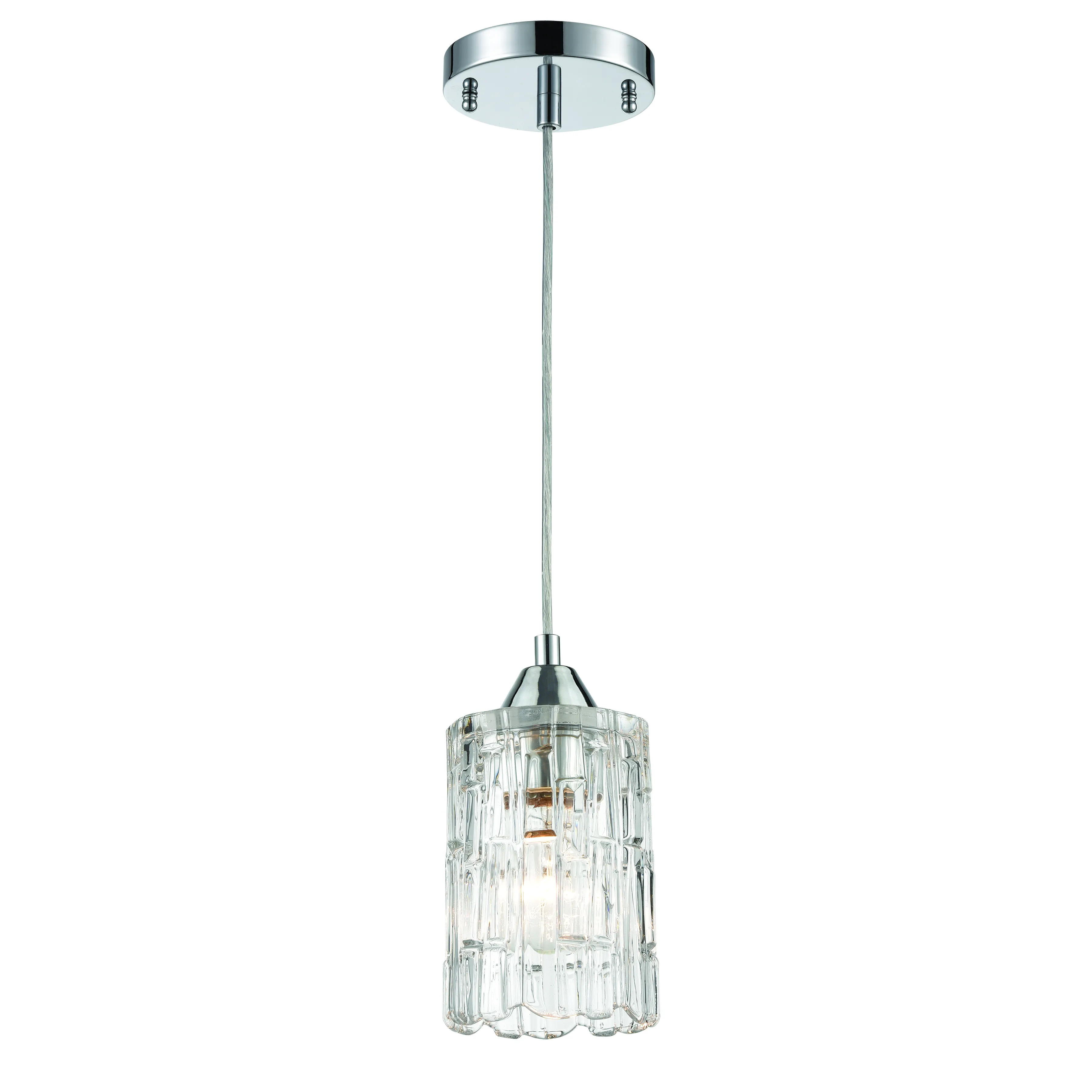 Ezra Configurable Mini Pendant - Polished Chrome