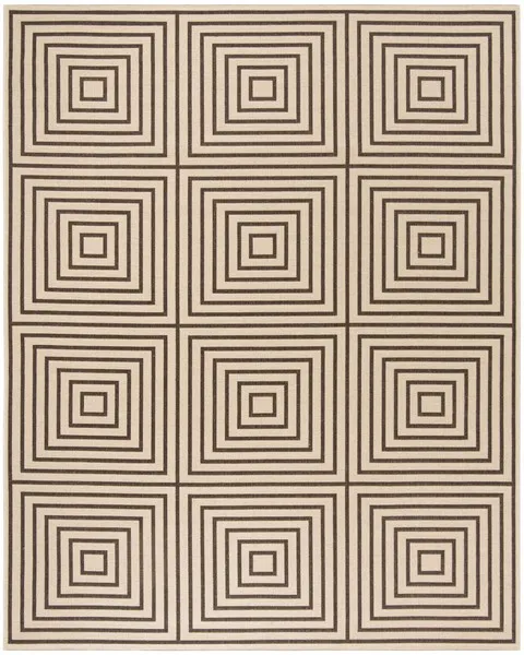 LINDEN 123 Collection LND123U-8 Creme / Brown 8' X 10'