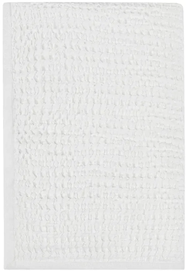 Colorman Belgian Linen BlendWhite Throw Blanket Blanket