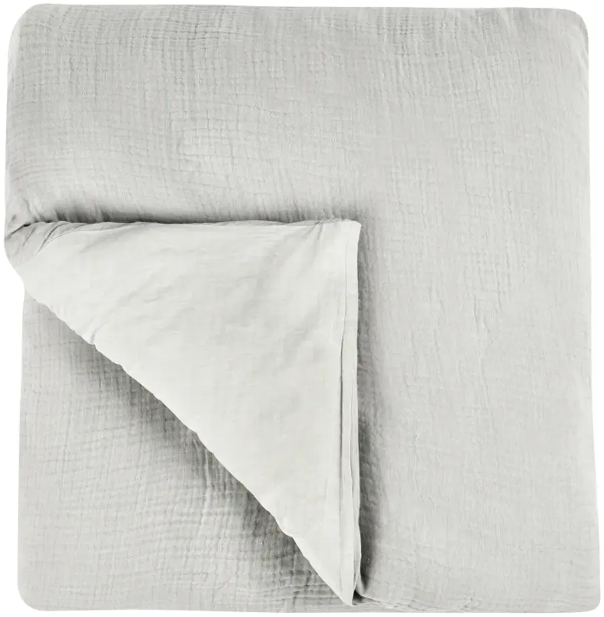 Camille Linen King Duvet , Gray