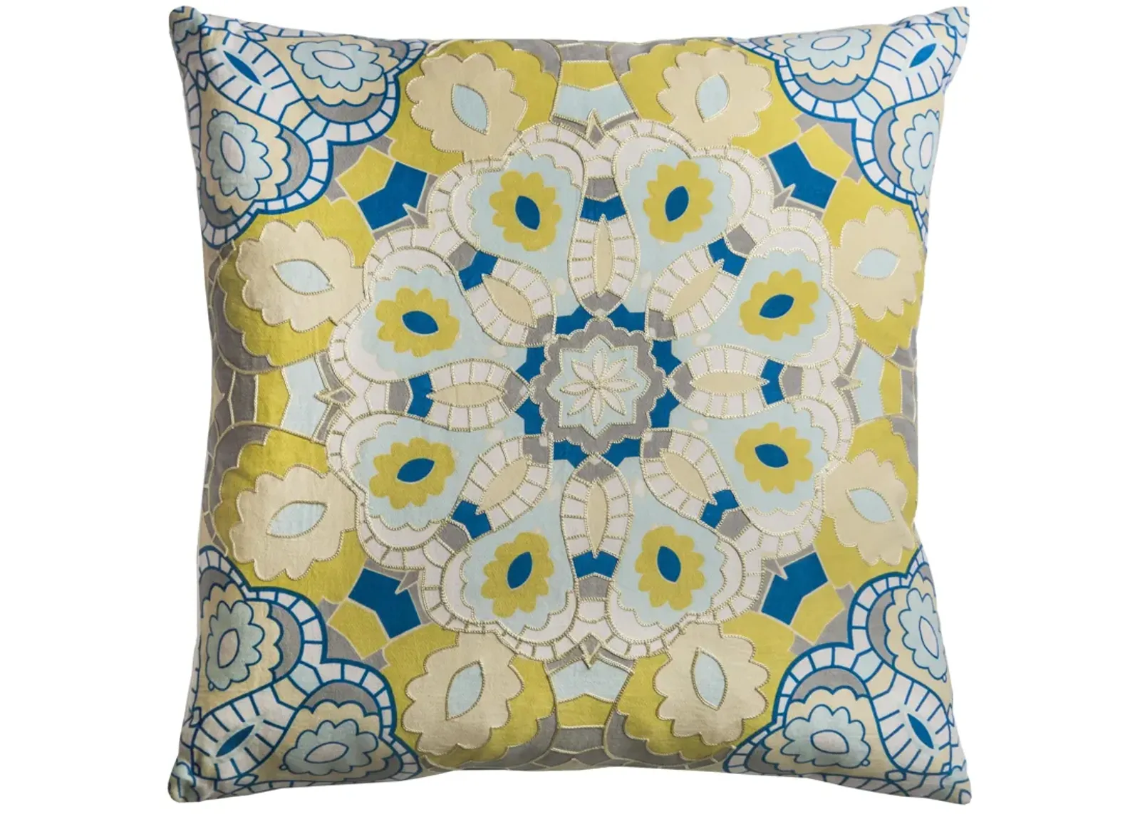 Medallion Teal Pillow