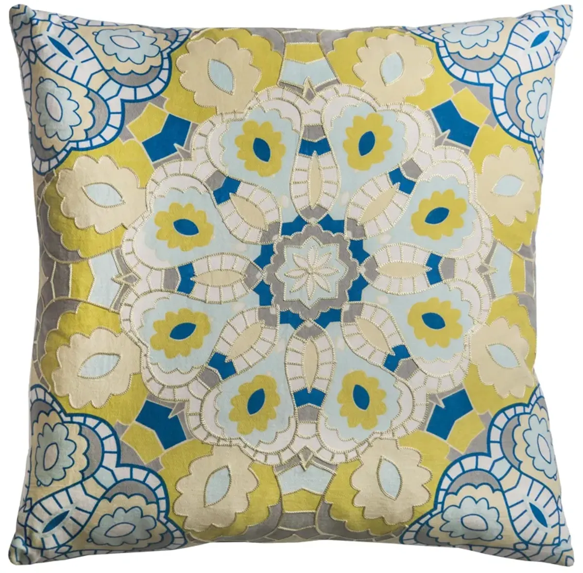 Medallion Teal Pillow