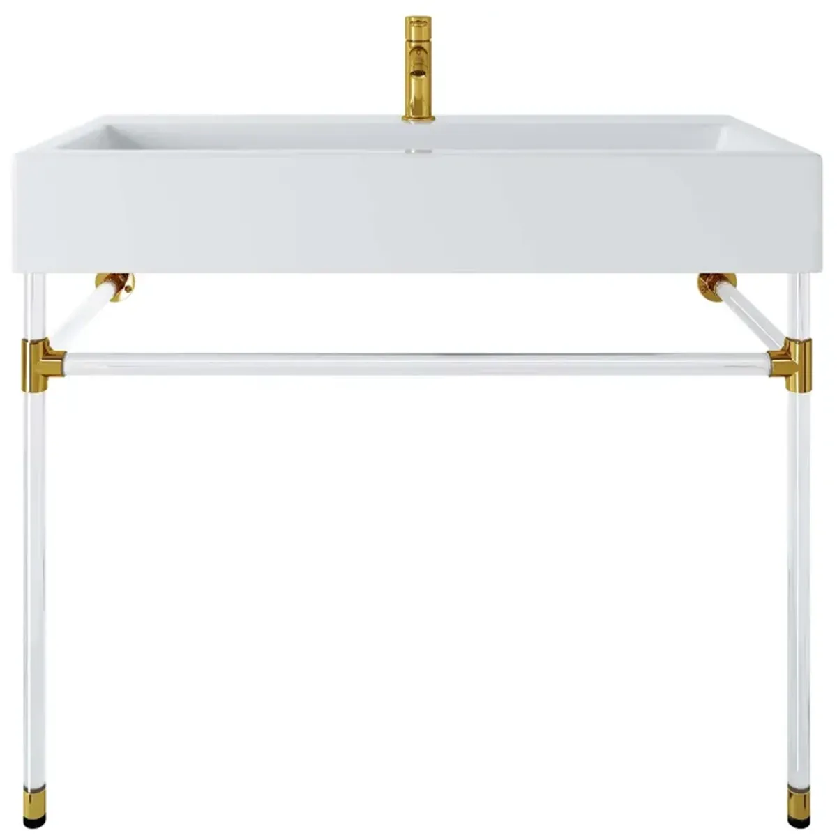 Redeem 40" Acrylic Wall-Mount Bathroom Vanity