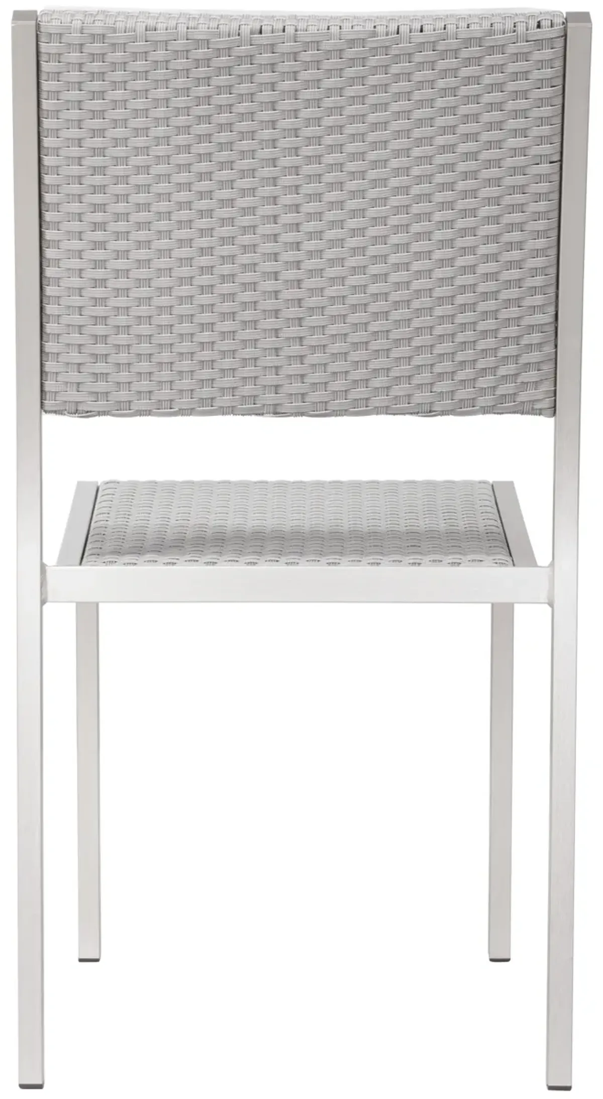 Metropolitan Armless Dining Chair (Set of 2) Gray & Silver