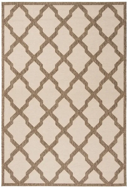 Safavieh BEACH HOUSE Collection BHS122C-3 Cream / Beige 3' X 5'