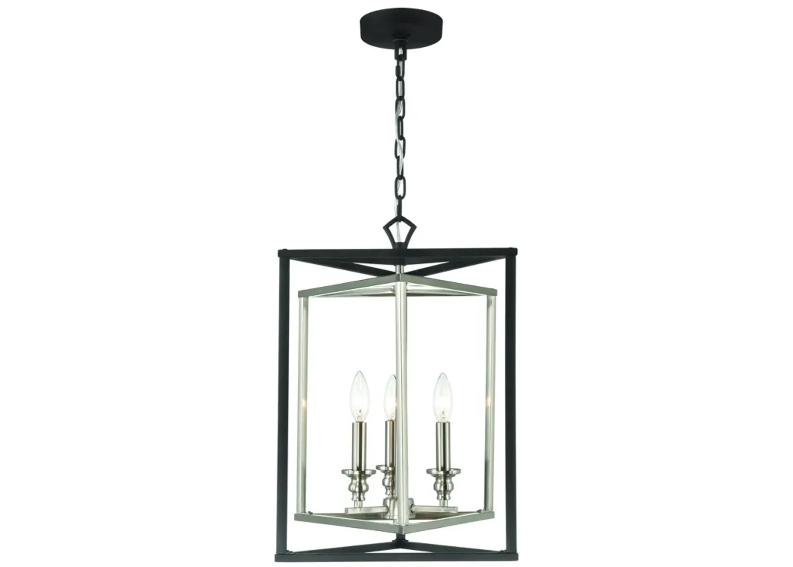 Salinger 16" Wide 3-Light Pendant - Charcoal