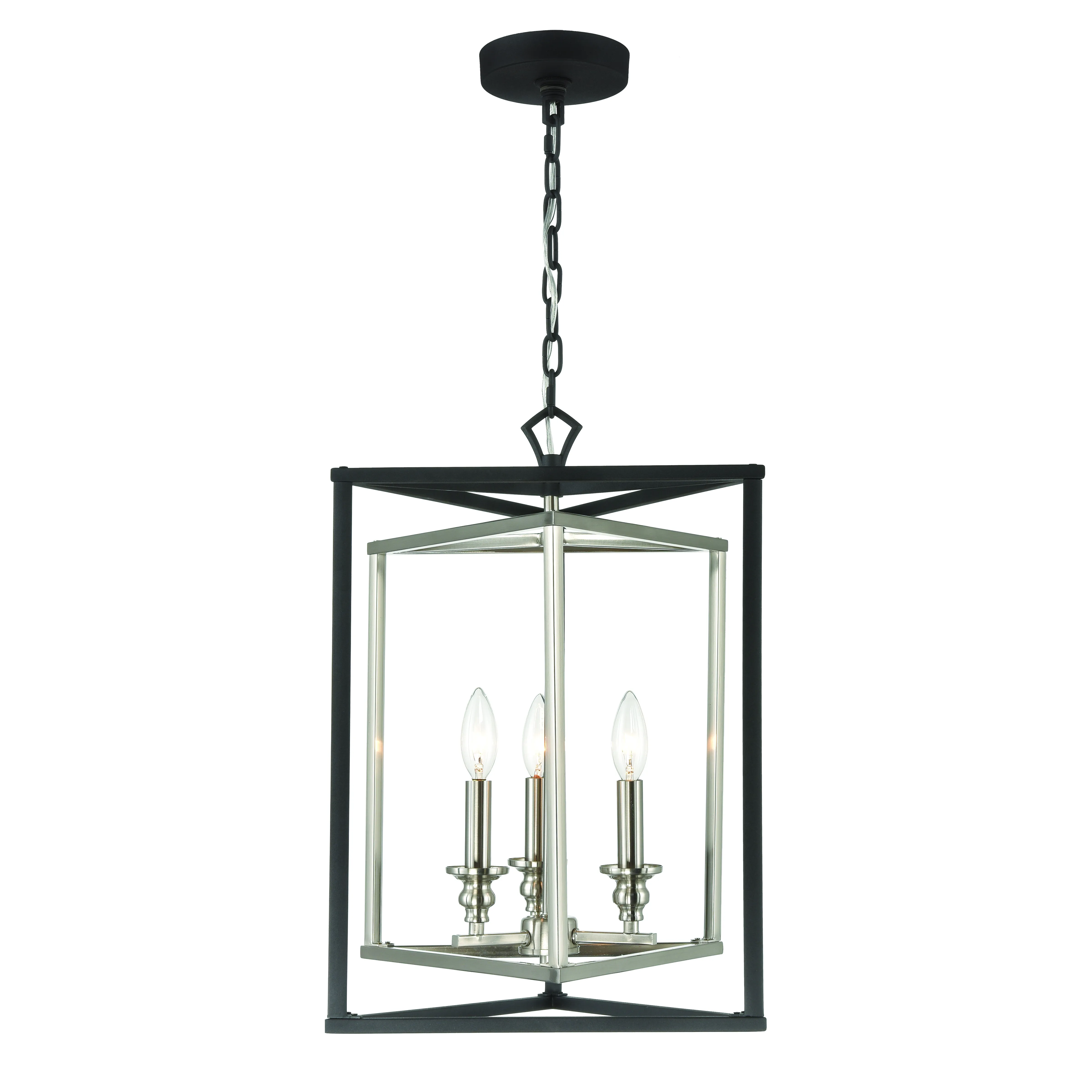 Salinger 16" Wide 3-Light Pendant - Charcoal