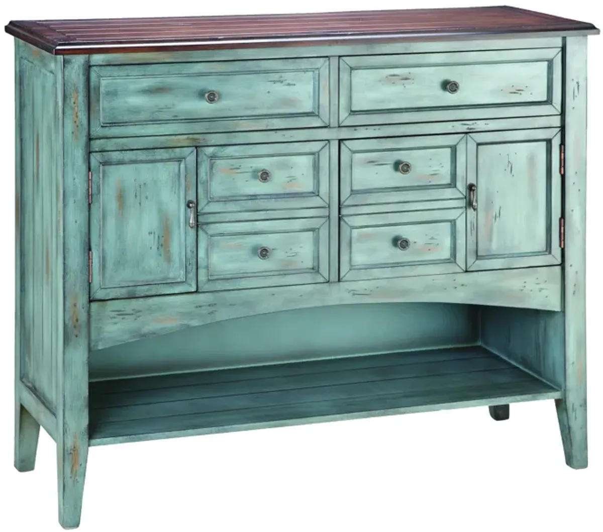 Hartford Chest - 6 Drawer Short Blue