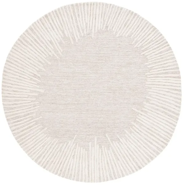 ABSTRACT Hand Tufted 10' x 10' Round area rug