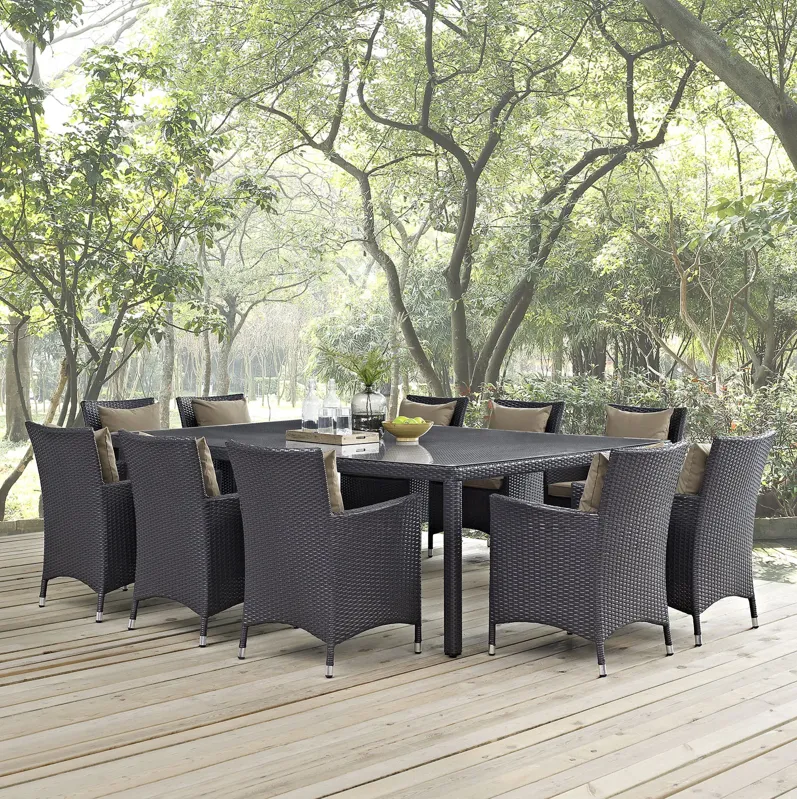 Convene 11 Piece Outdoor Patio Dining Set