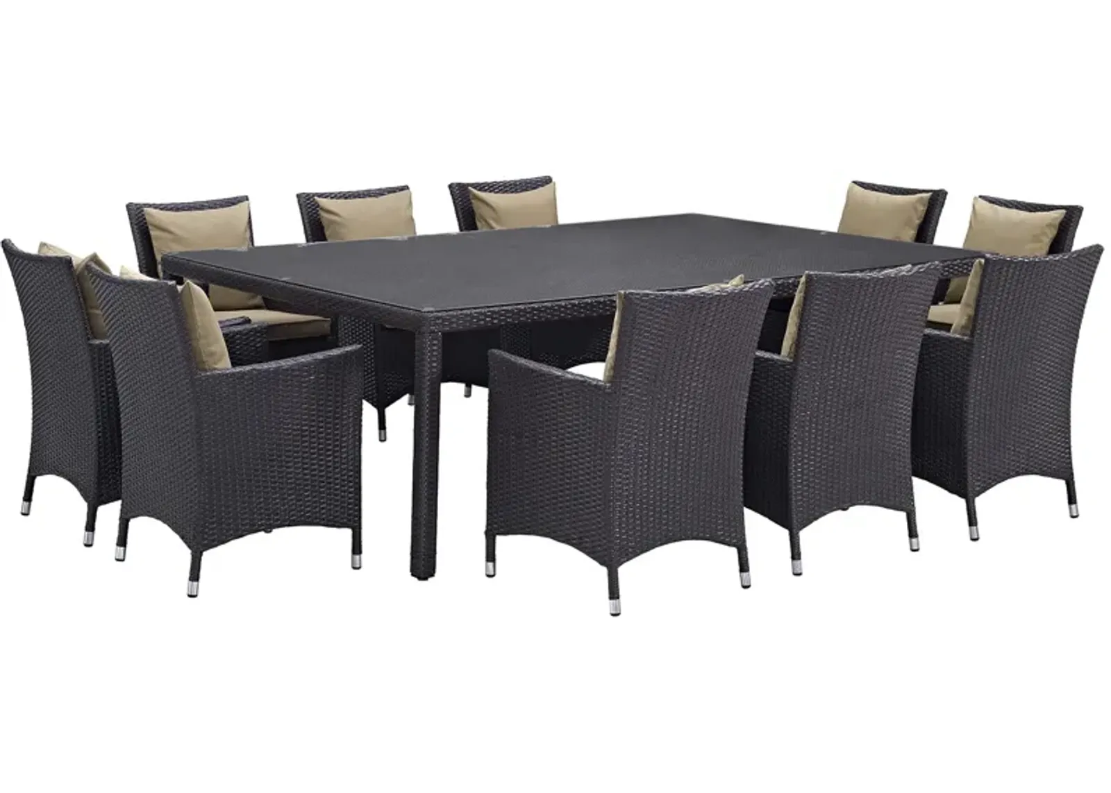 Convene 11 Piece Outdoor Patio Dining Set