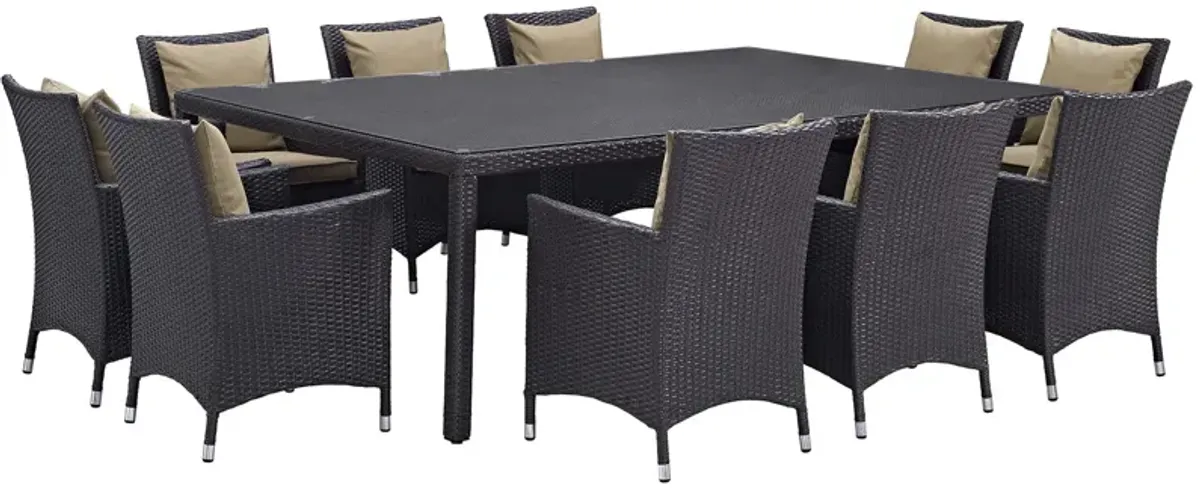 Convene 11 Piece Outdoor Patio Dining Set