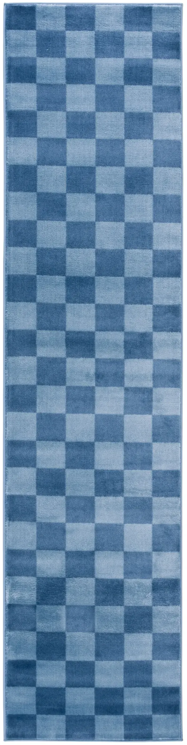 GROOVE 122 BLUE  2'-3' x 8' Runner Rug
