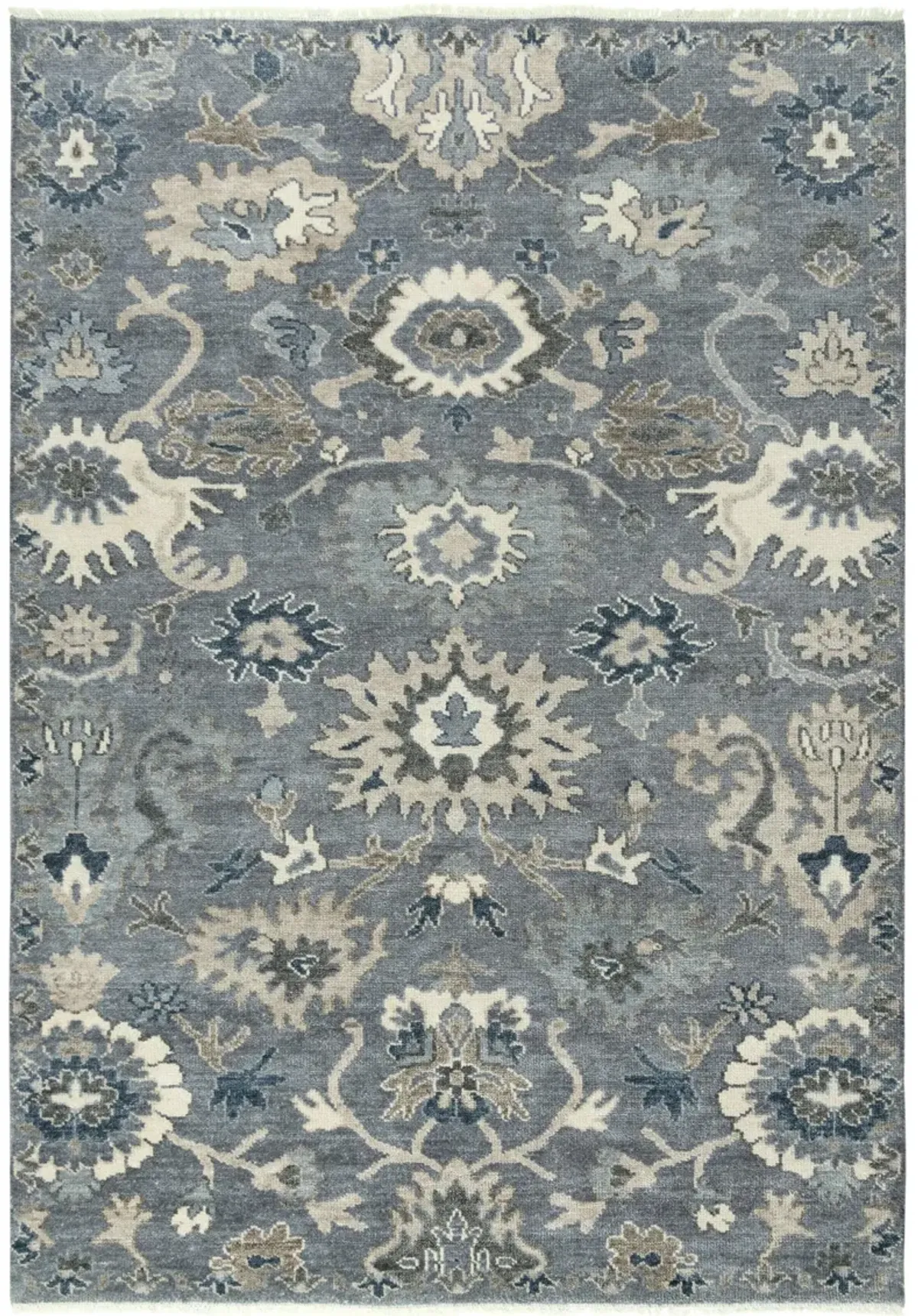 Ashton Gray  Hand Spun Wool/Tencel 9'x12' Rectangle Rug