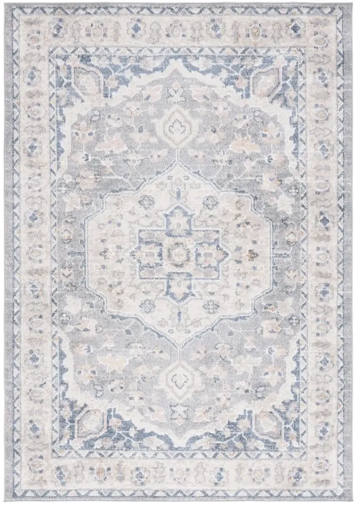 BLAIR WASHABLE 234 Grey 5'-3' x 7'-6' Medium Rectangle Rug