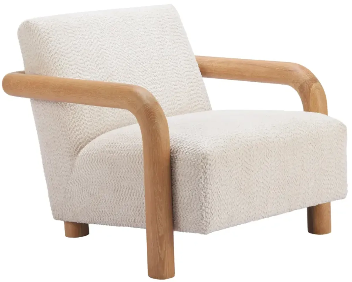 Subliem Accent Chair Cotton White