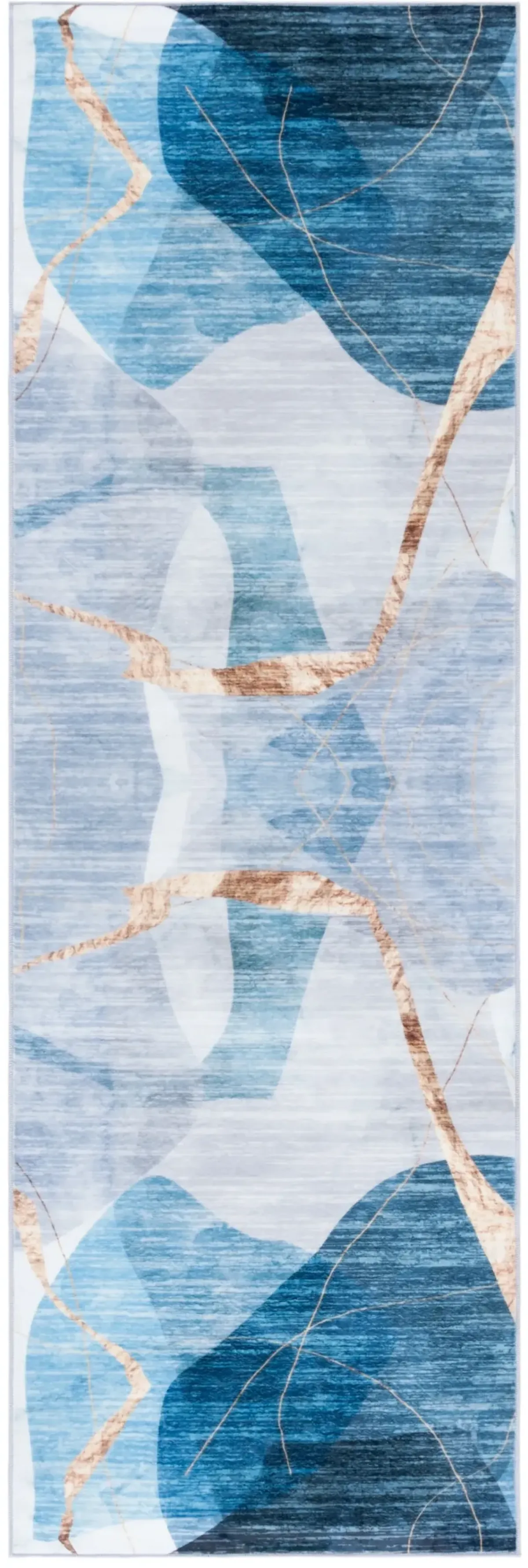 SANTA MONICA 836 BLUE  2'-6' x 8' Runner Rug