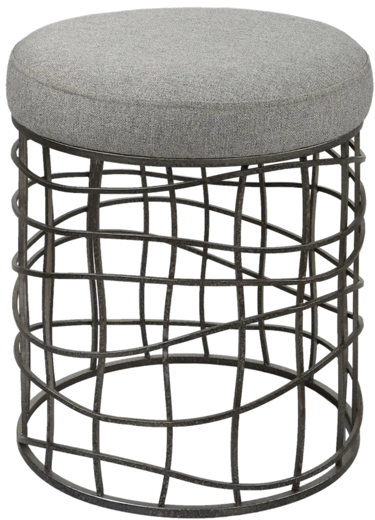 Carnival Iron Round Accent Stool