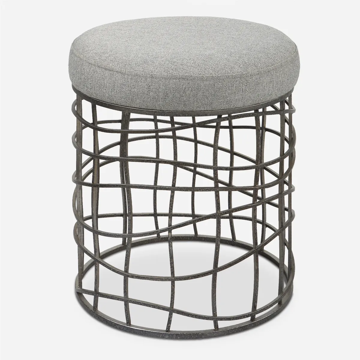 Carnival Iron Round Accent Stool