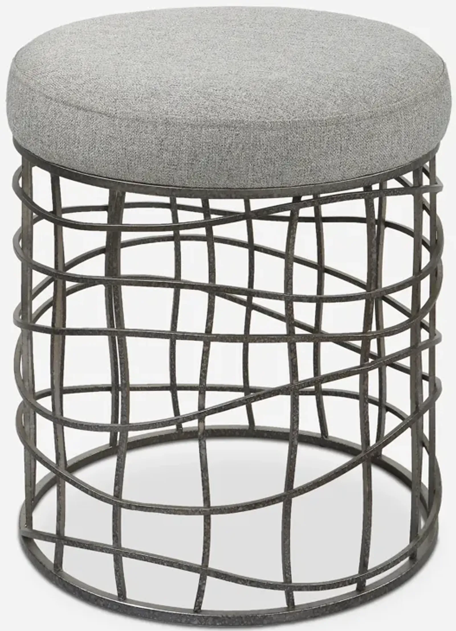 Carnival Iron Round Accent Stool