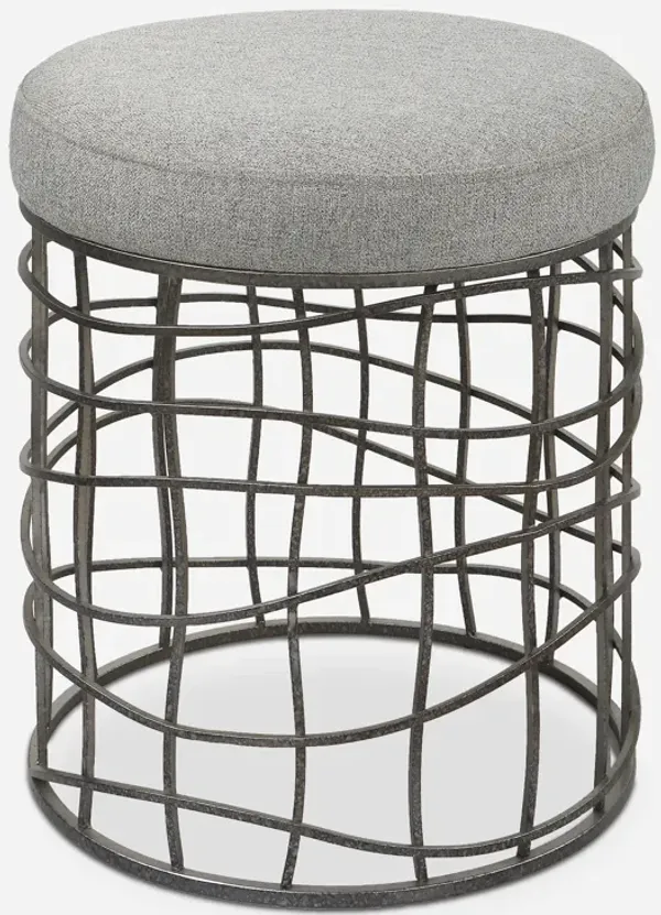 Carnival Iron Round Accent Stool