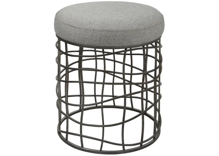 Carnival Iron Round Accent Stool