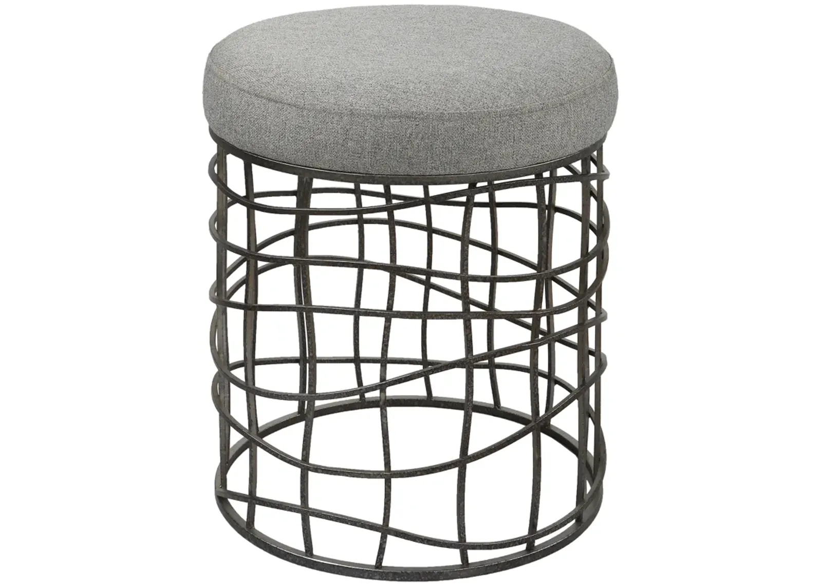 Carnival Iron Round Accent Stool