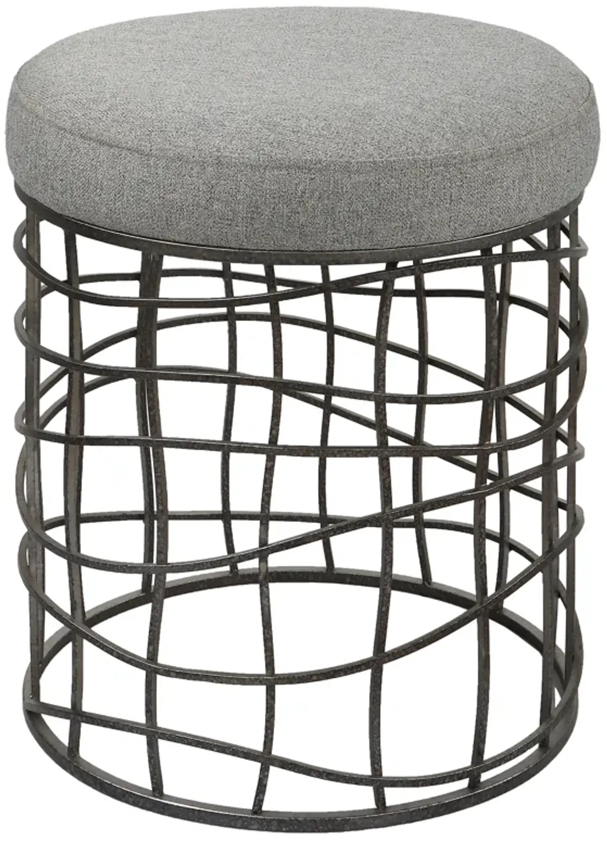 Carnival Iron Round Accent Stool