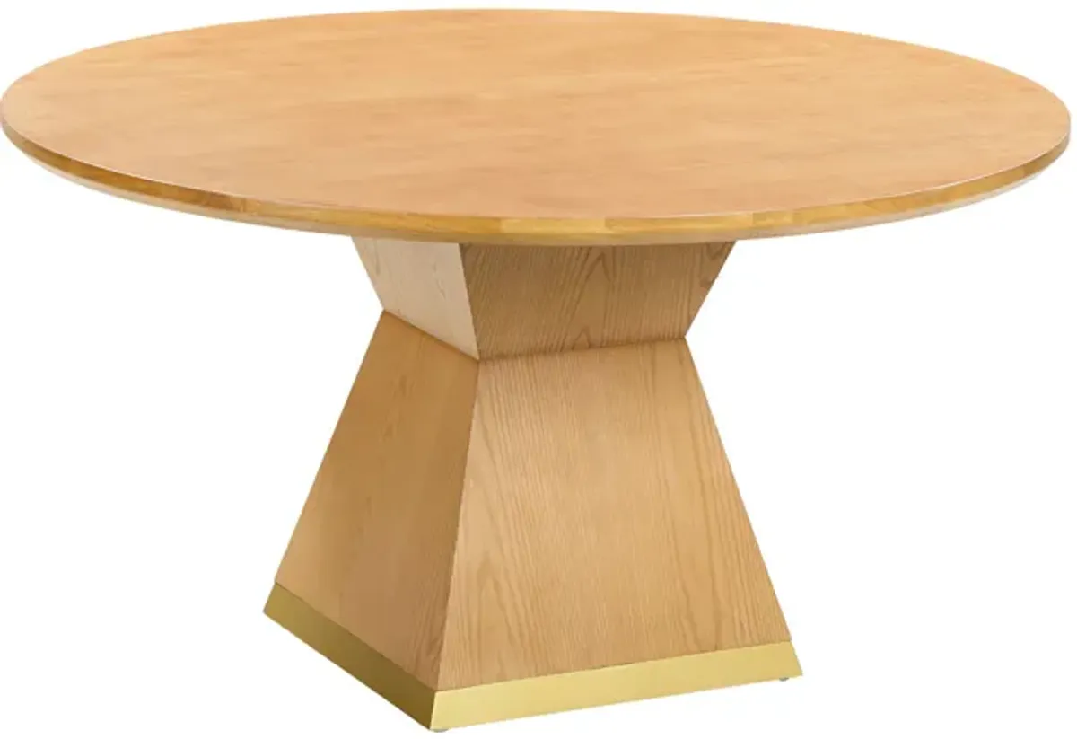 Nolan Natural Wood Round Dining Table