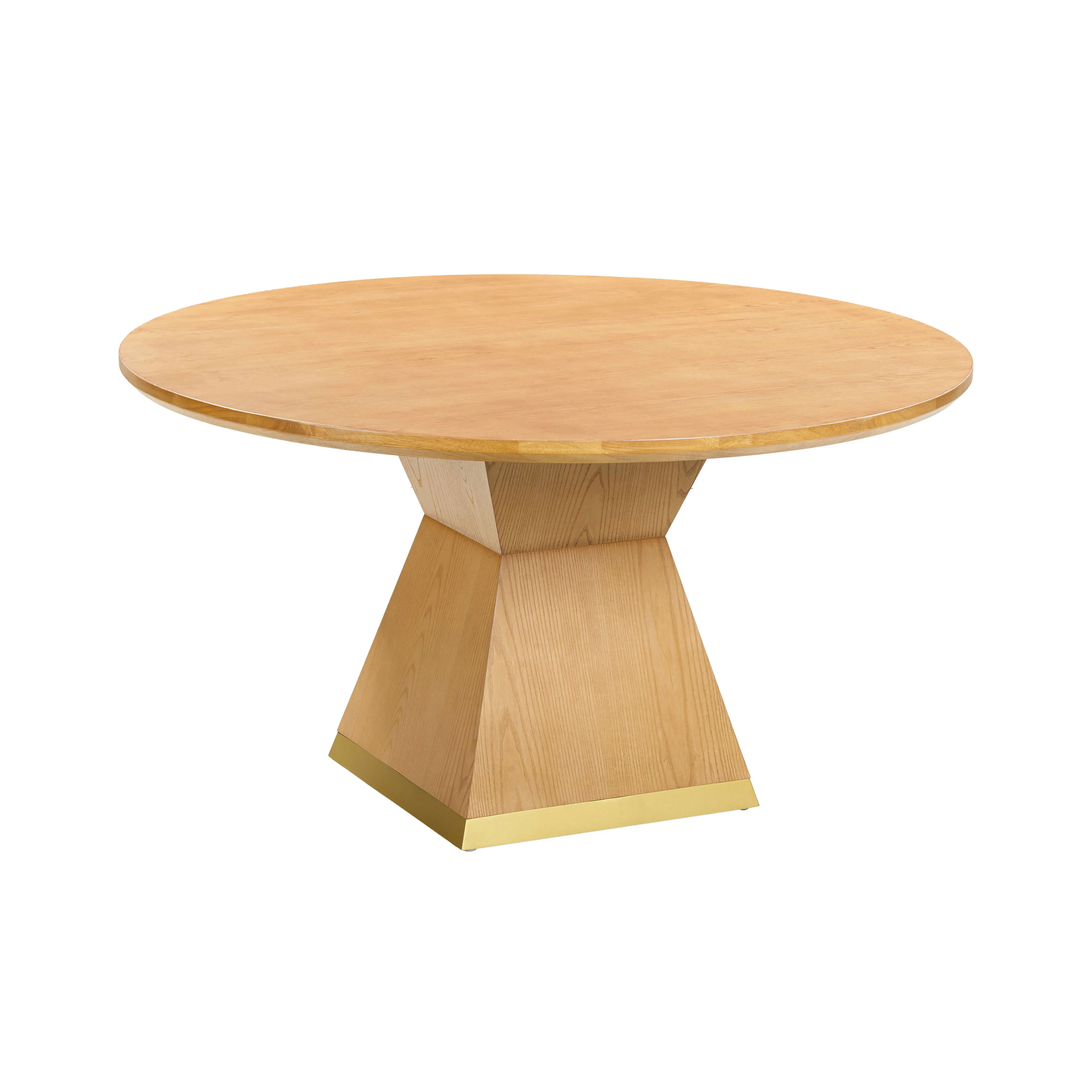 Nolan Natural Wood Round Dining Table