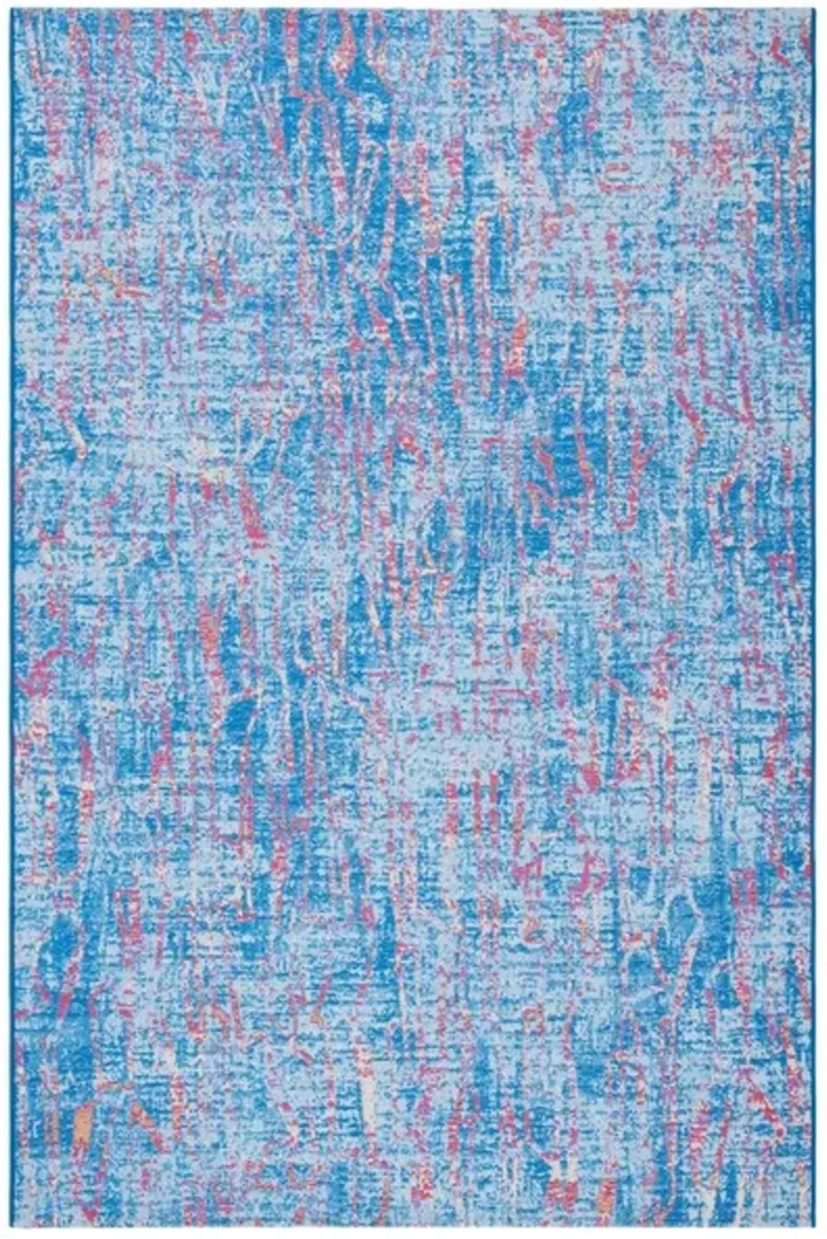 SUMMER 408 Blue  4' X 6' Small Rectangle Rug
