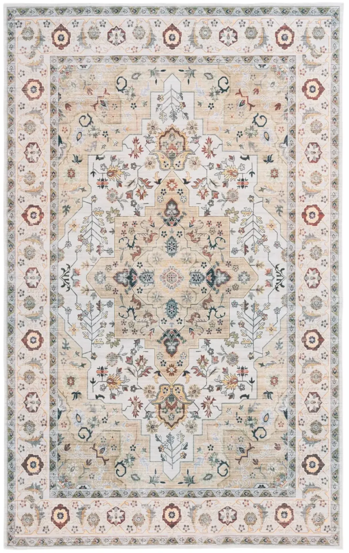 ARIZONA 126 LIGHT GREEN  3' x 5' Small Rectangle Rug