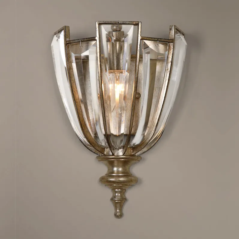 Vicentina 1 Light Crystal Wall Sconce