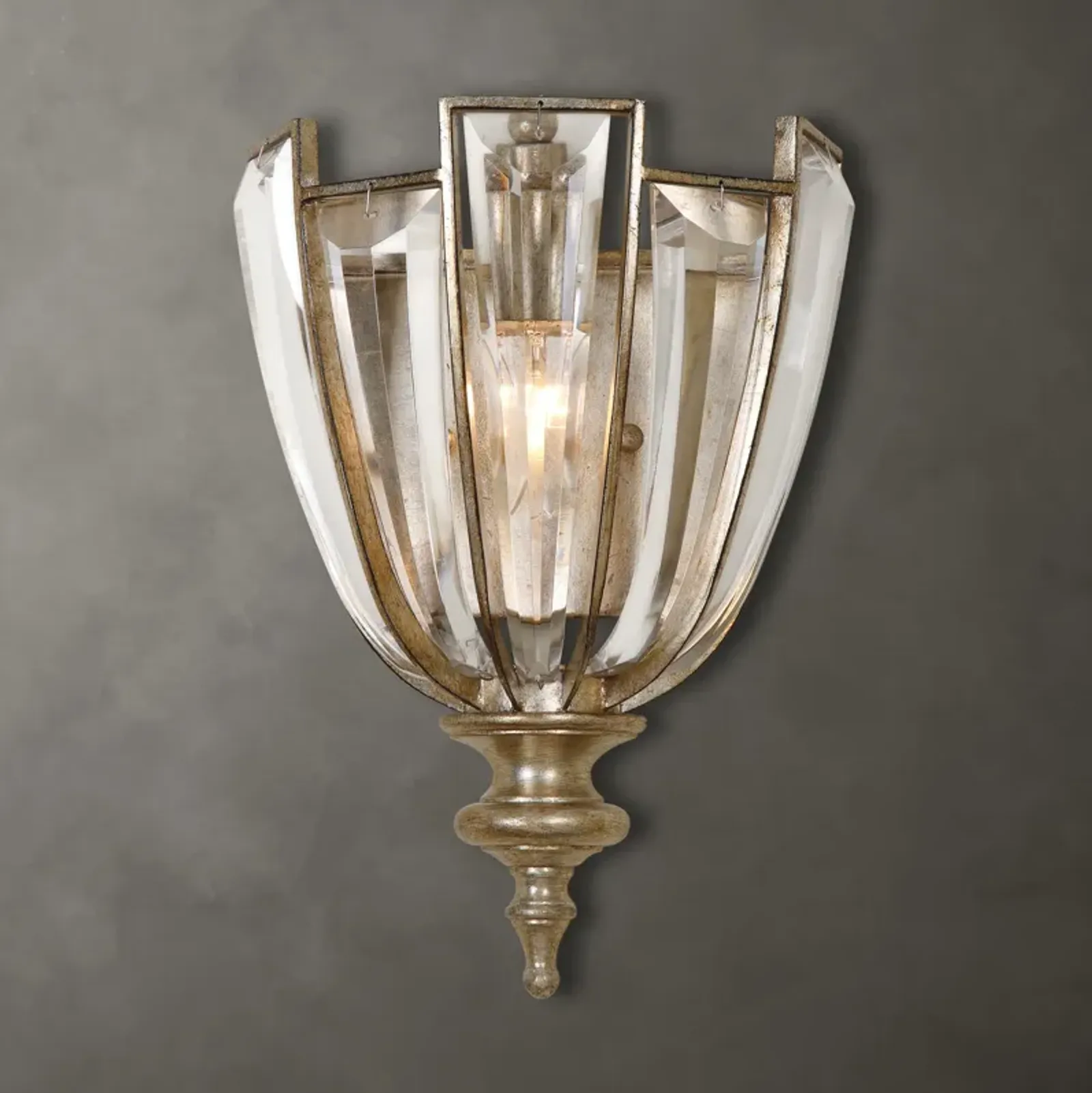 Vicentina 1 Light Crystal Wall Sconce