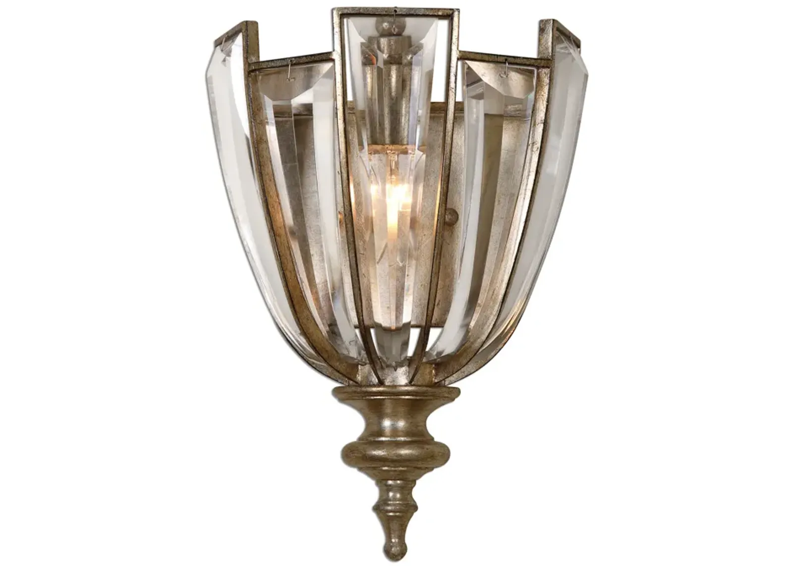 Vicentina 1 Light Crystal Wall Sconce