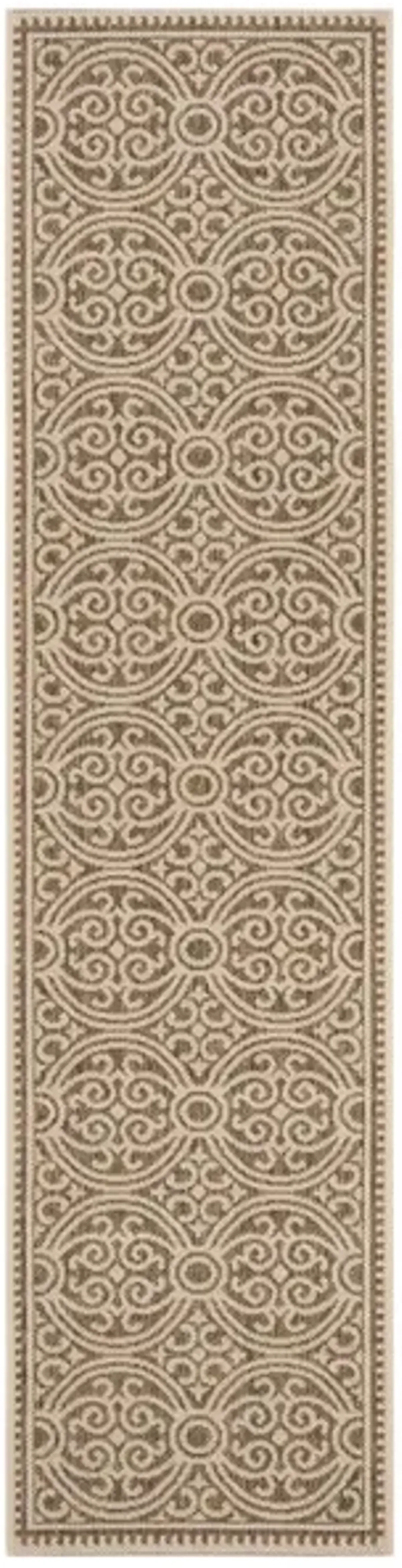 LINDEN 134 Collection LND134C-210 Cream / Beige 2'-2" X 10'