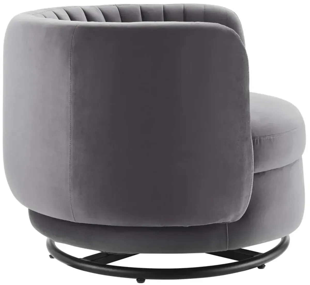 Embrace Tufted Performance Velvet Performance Velvet Swivel Chair