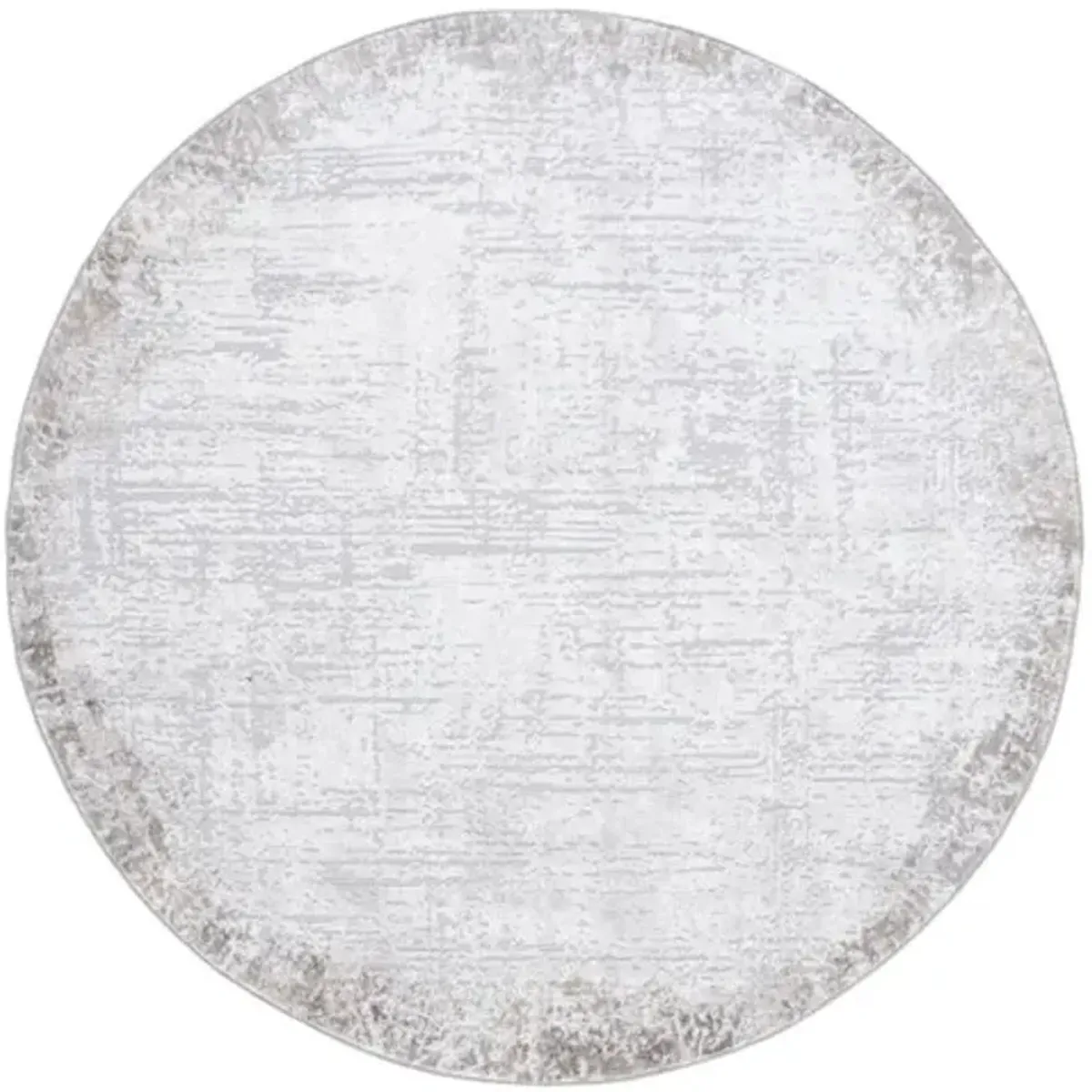 PARKER 101 Grey 6'-7' X 6'-7' Round Round Rug