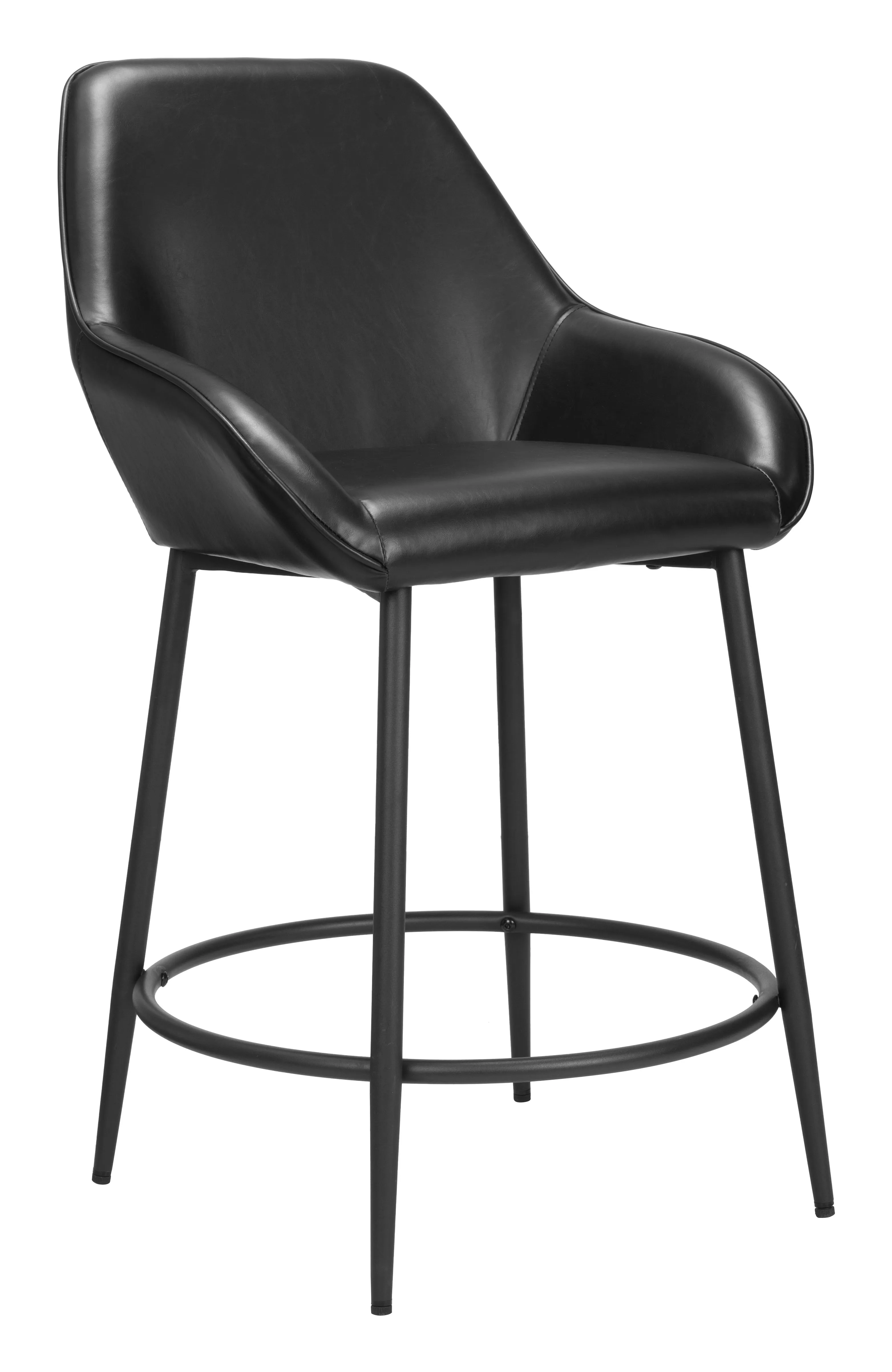 Vila Counter Stool (Set of 2) Black