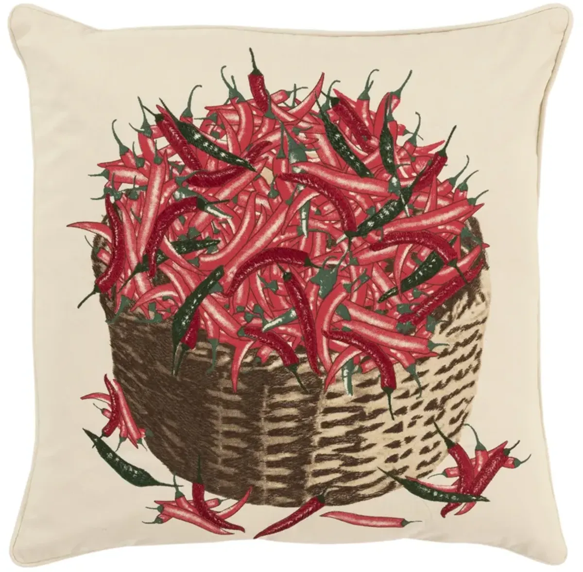 Botanical Red Pillow