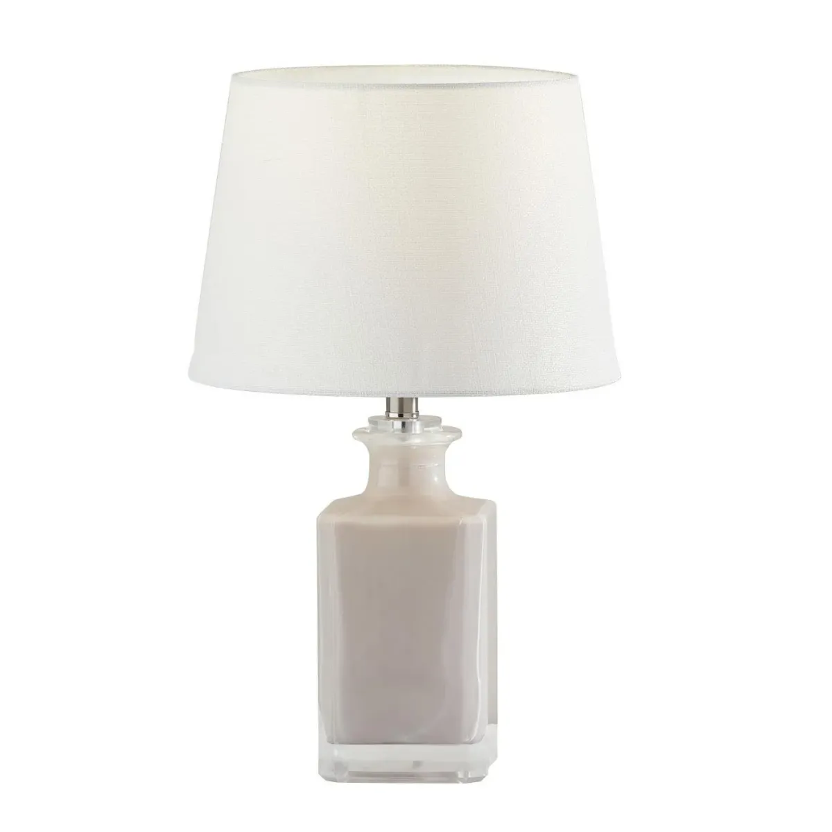 Glass Table Lamp- Marble Shade