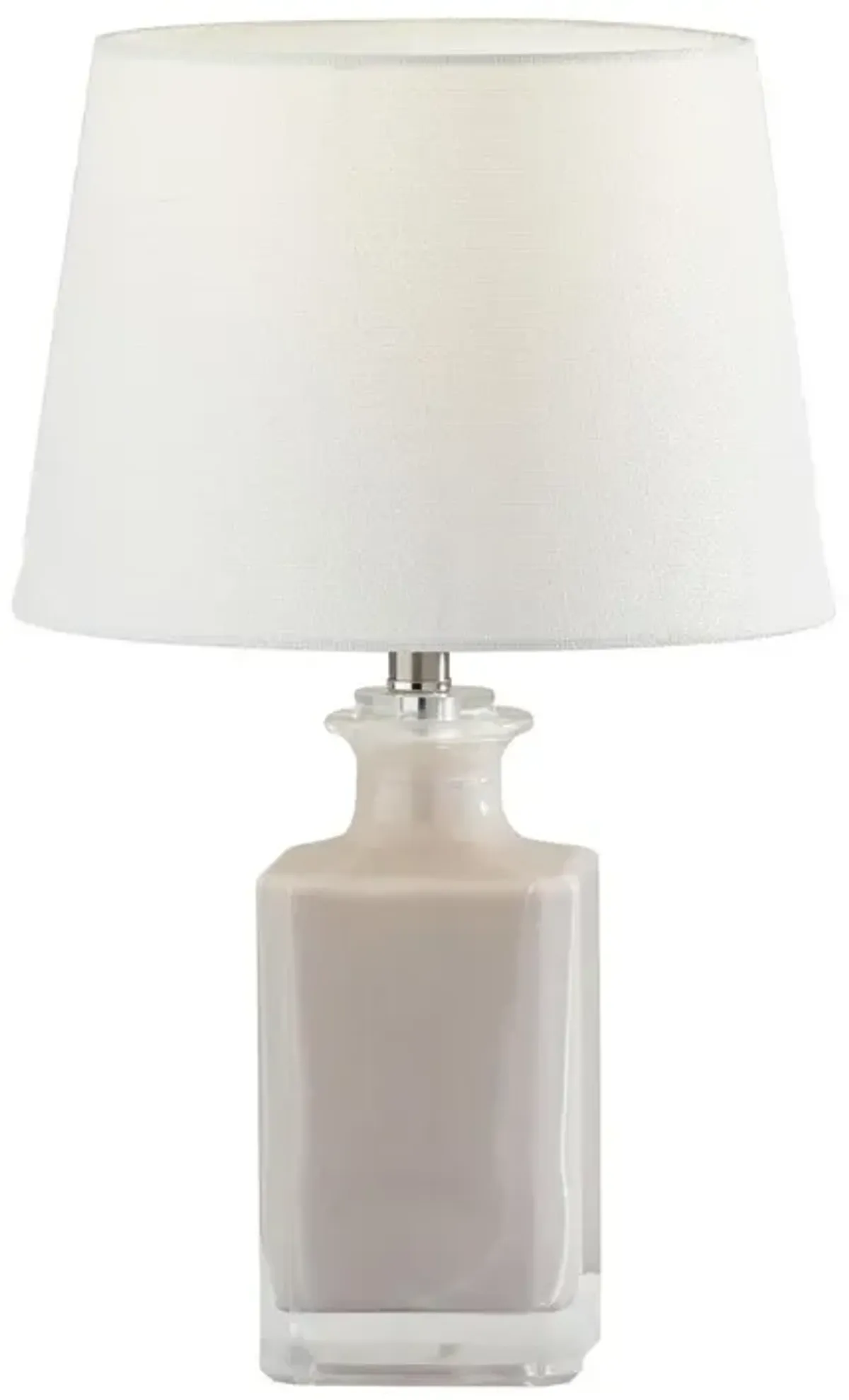 Glass Table Lamp- Marble Shade