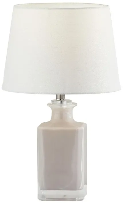 Glass Table Lamp- Marble Shade