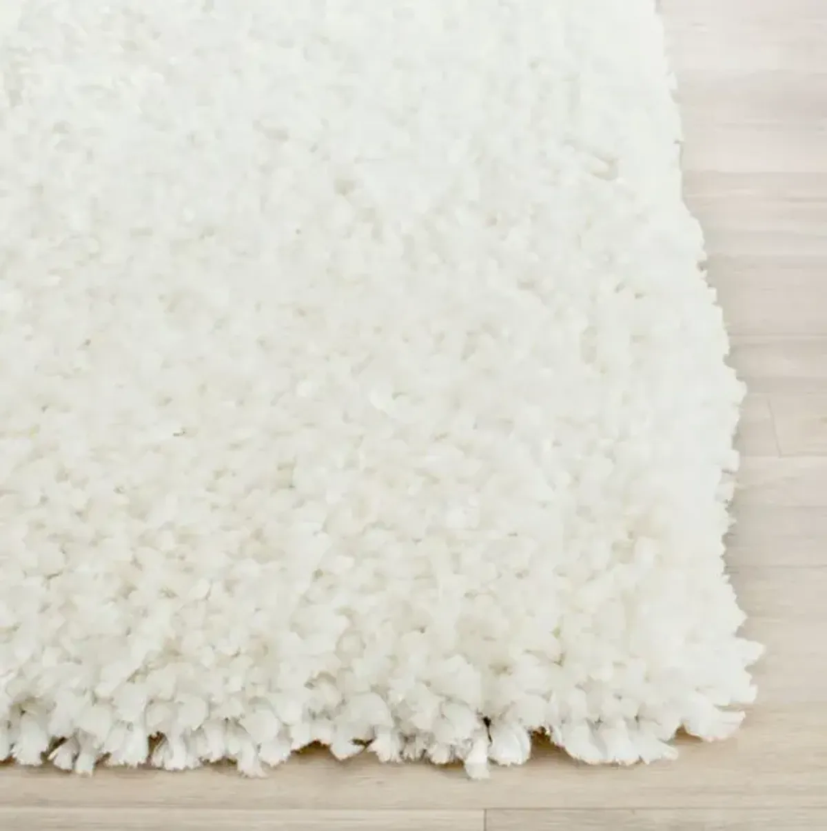 POPCORN SHAG Beige  2'-3' X 7' Runner Rug