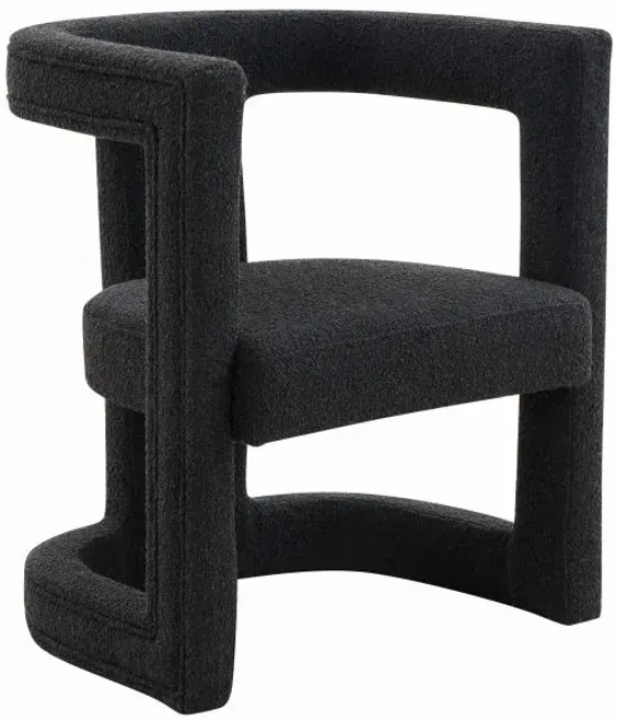 Ada Black Boucle Chair